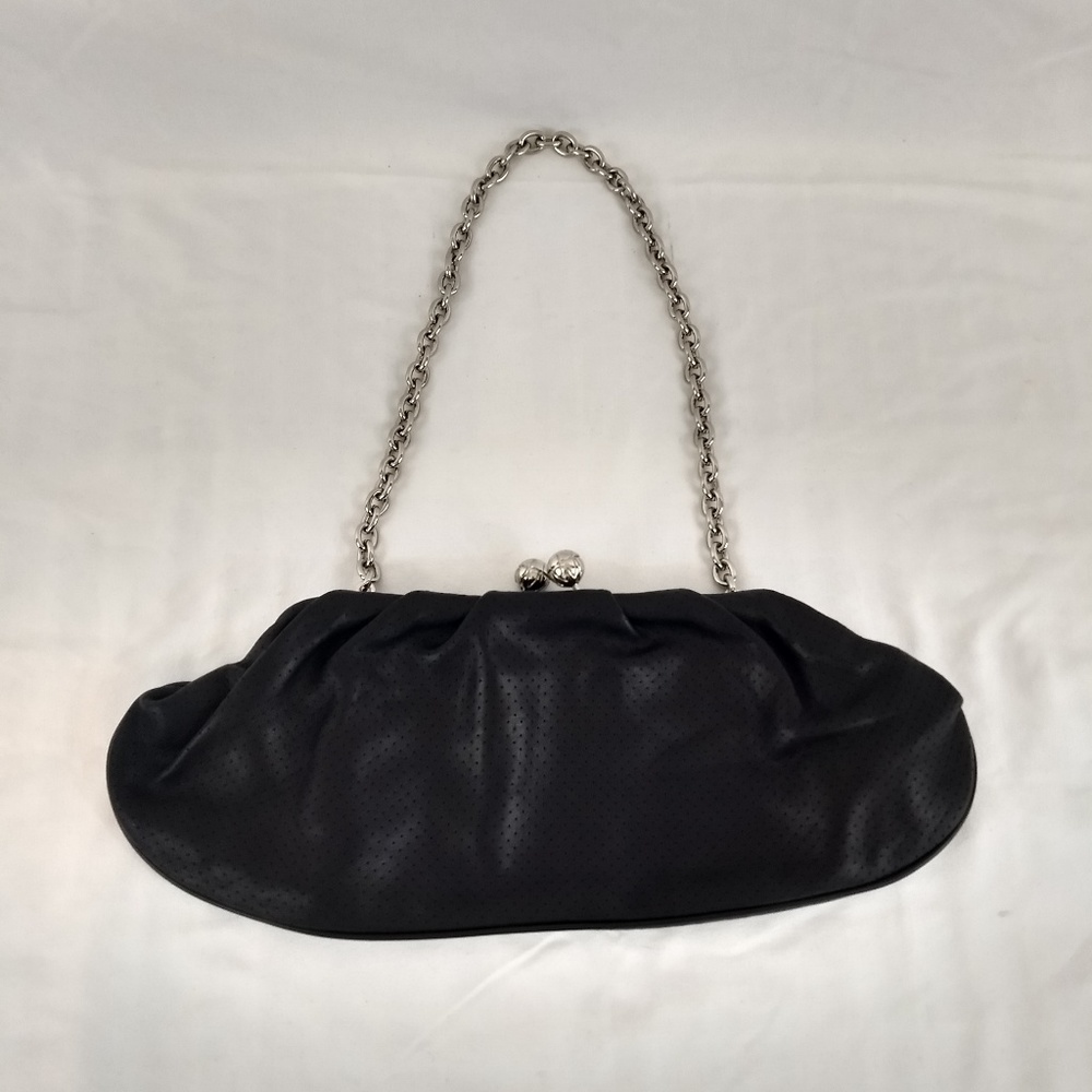 BLACK EVENING CLUTCH w/ Chain by FRANCHI